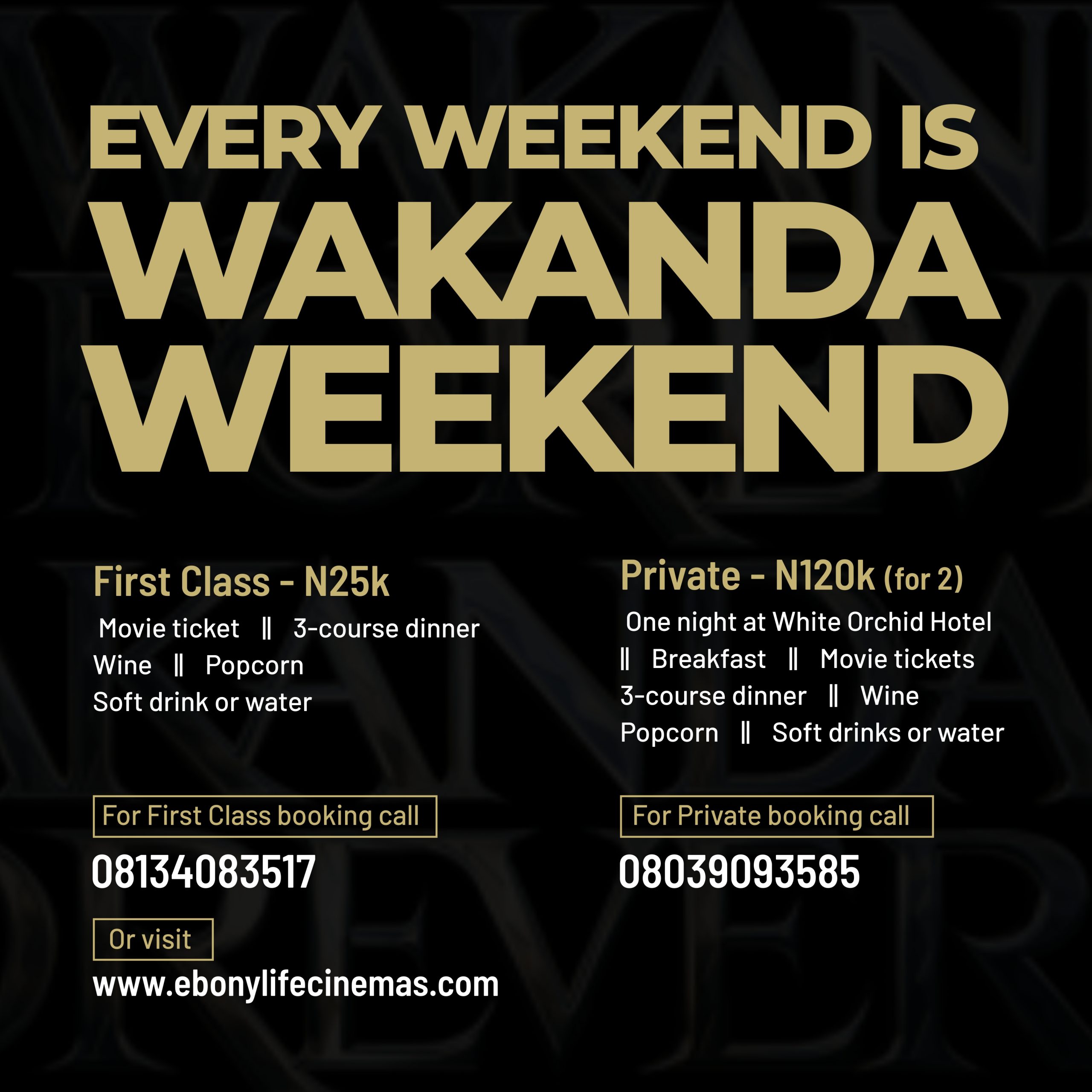 Wakanda Weekend flyer New